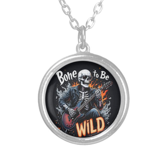  Bone to Be Wild Skeleton Necklace (Front)