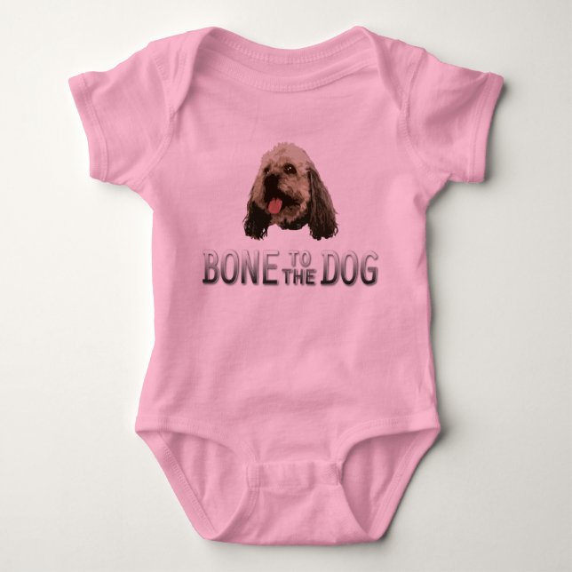 Bone to the Dog Baby Romper (Front)