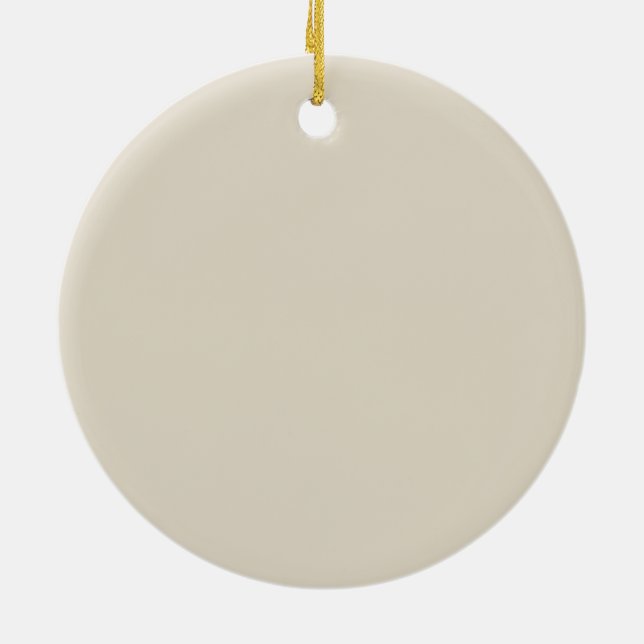 Bone Top Colored Ceramic Ornament (Back)