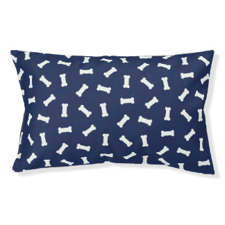 Bone Trendy Blue White Pattern  Pet Bed