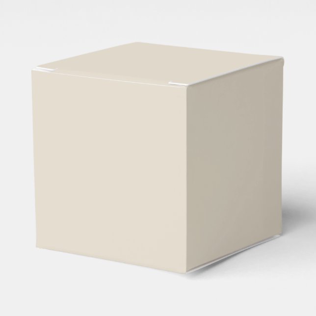 Bone White Classic Favor Box (Front Side)