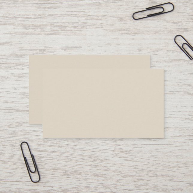 Bone White Standard Business Card (Front/Back In Situ)