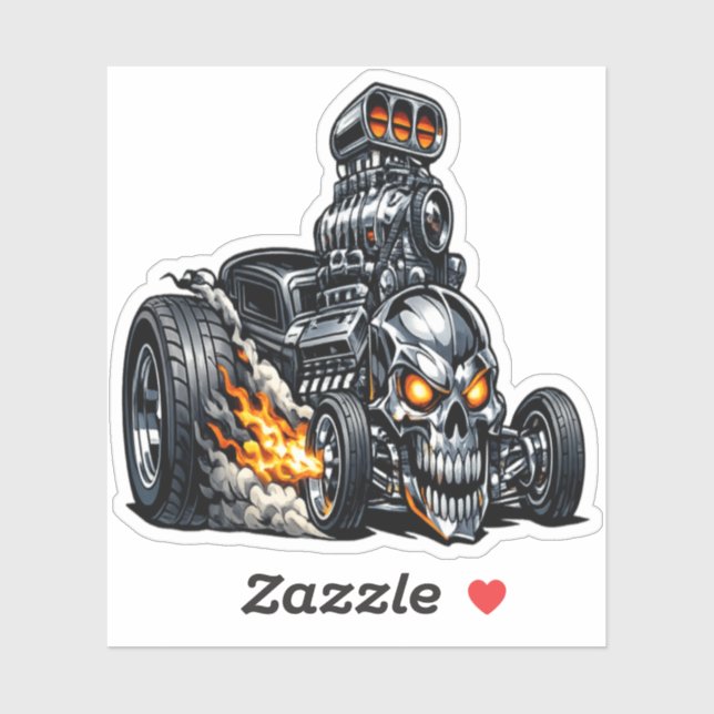 Bonecrusher Hot Rod Sticker (Sheet)