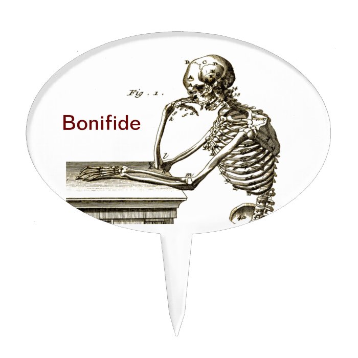 Bonefide Skeleton Cake Picks