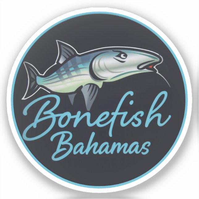bonefish bahamas fishing sticker (Front)