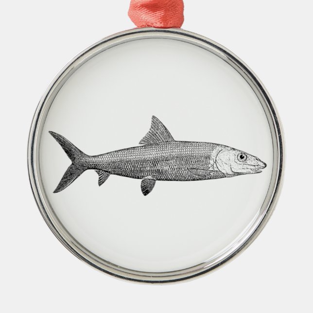 Bonefish Logo Metal Ornament (Front)