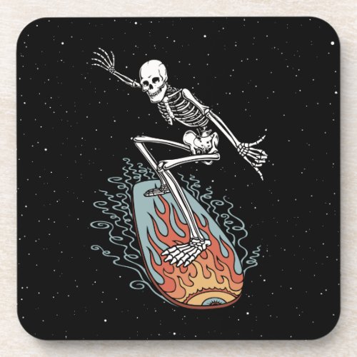 Bonehead Board Dude Drink Coaster