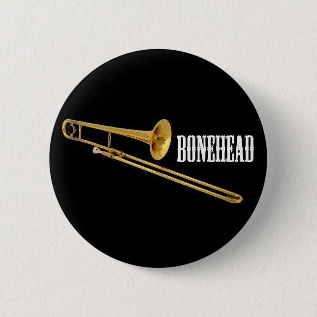 Bonehead Pinback Button (Front)