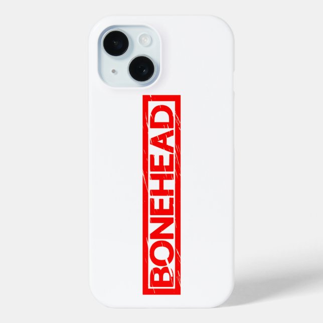 Bonehead Stamp Case-Mate iPhone Case (Back)