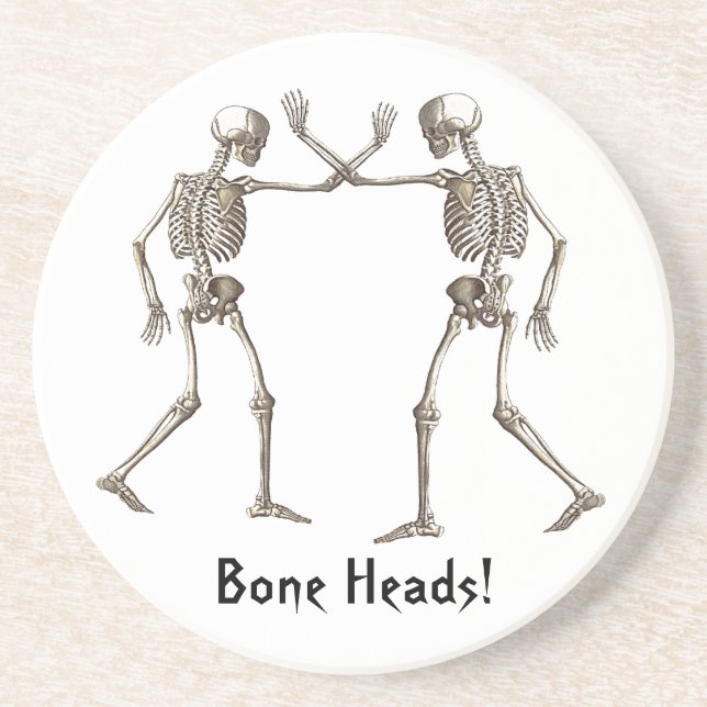Boneheads Halloween Drink Coaster (Front)