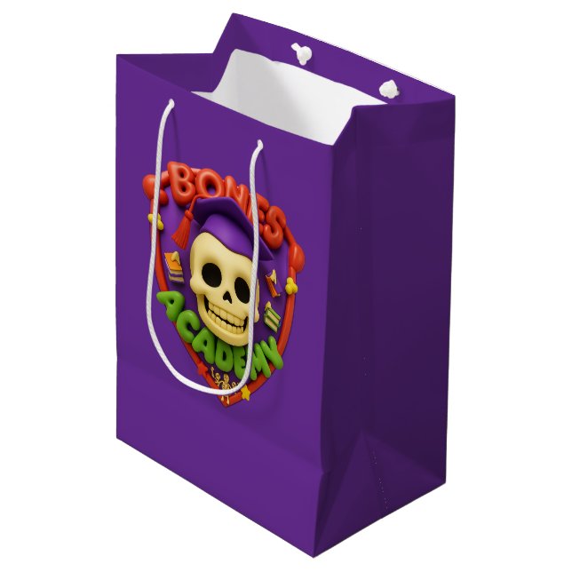 Bones Academy™ and The Boneheads™ Gift Bag (Front Angled)