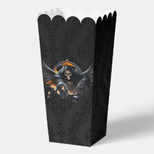 Bones and magic, skeleton with the mystical dice. favor boxes