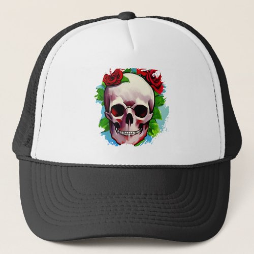 Bones and Roses _ Great Smile Trucker Hat