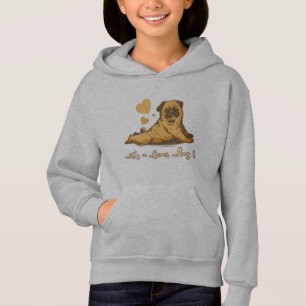 Bones Day Pug with Good Mood Hoodie