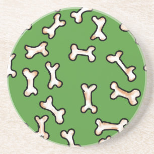 Bones Design Sandstone Coaster