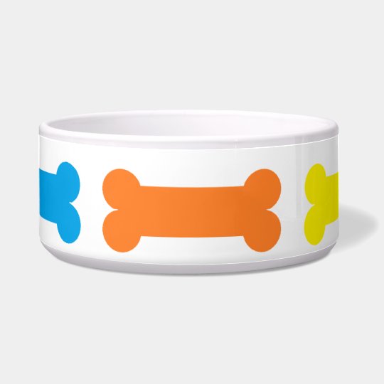 "Bones" Dog Bowl Zazzle