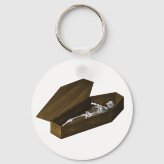 Bones in a Coffin: Halloween: Keychain