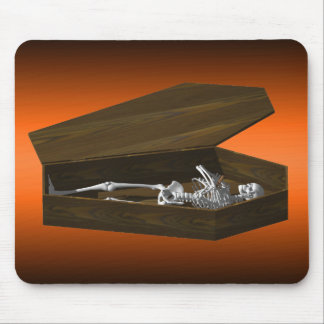 Bones in a Coffin: Halloween: Mousepad