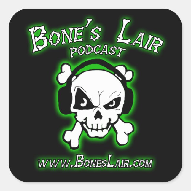 Bone's Lair Podcast Stickers (Front)