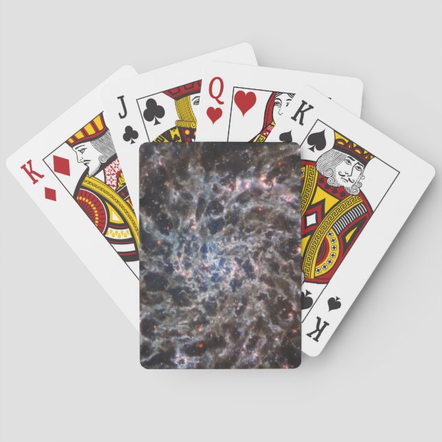 Bones of Galaxy IC5332 from JWST Poker Cards (Back)