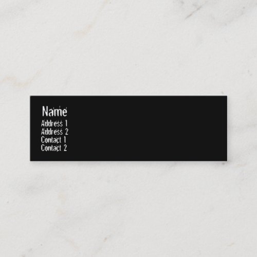 Bones - Skinny Business Card