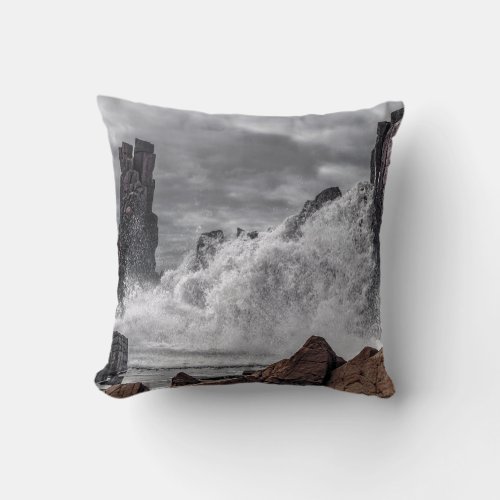 Boneyard Splash Throw Pillow