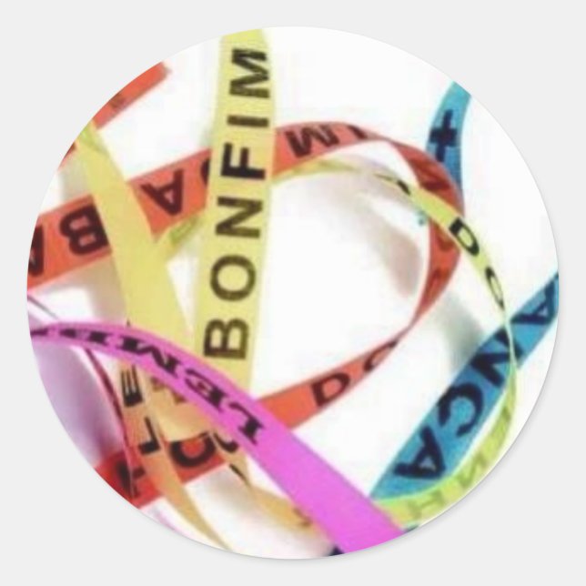 bonfim de bahia classic round sticker (Front)