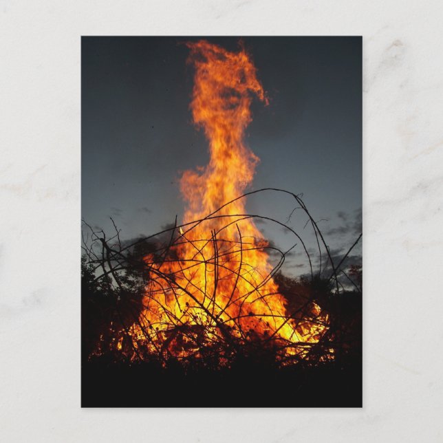 Bonfire at  Postcards (Front)