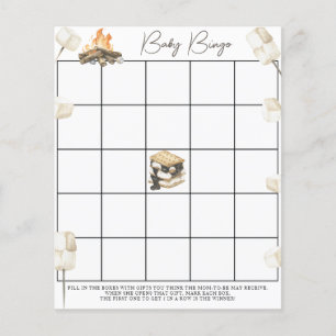 Bonfire Baby shower - Bingo game