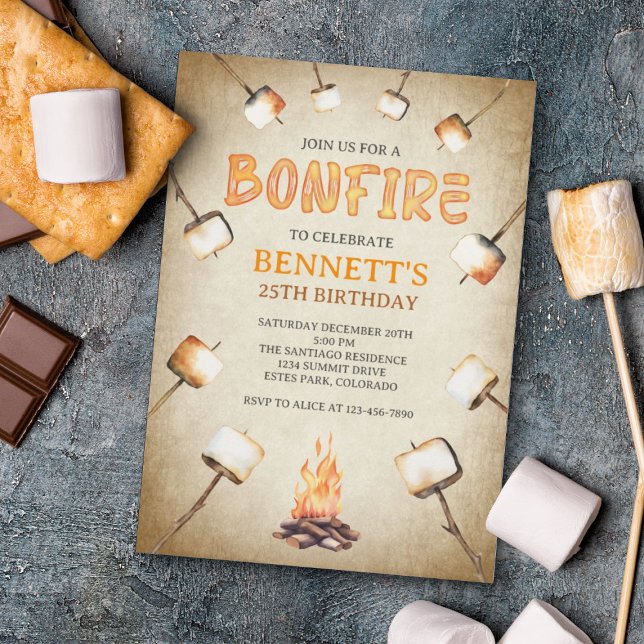 Bonfire Birthday Invitation (Creator Uploaded)