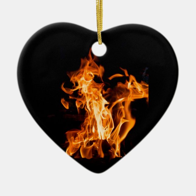Bonfire Ceramic Ornament (Front)