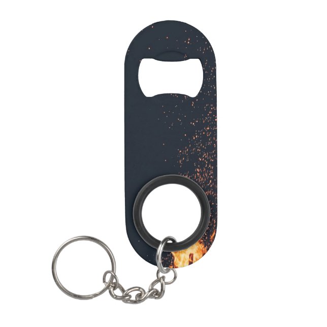 bonfire keychain bottle opener (Front)