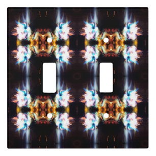Bonfire Mirror Tiled Light Switch Cover