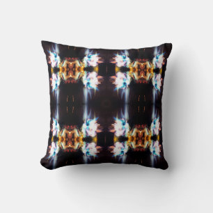 Bonfire Mirror Tiled Throw Pillow