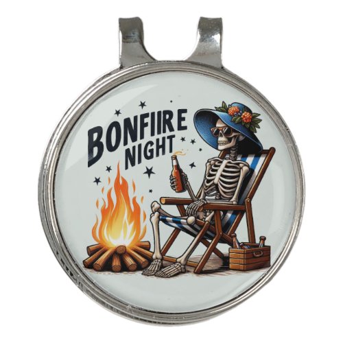 Bonfire Night _ Beach Camping 2 Golf Hat Clip