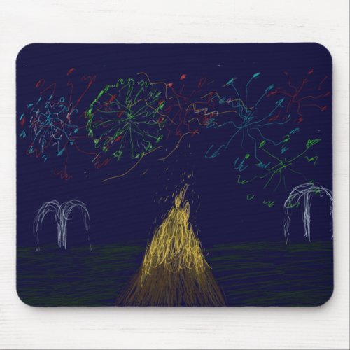 Bonfire Night Mouse Mat