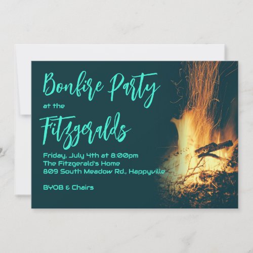 Bonfire Night Party Invitation