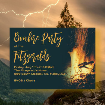 Bonfire Night Party Invitation by millhill at Zazzle