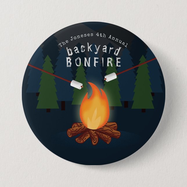 Bonfire Party Button (Front)