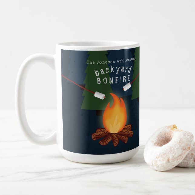Bonfire Party Coffee Mug (With Donut)
