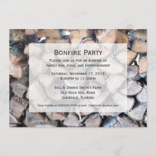 Bonfire Party Invitation