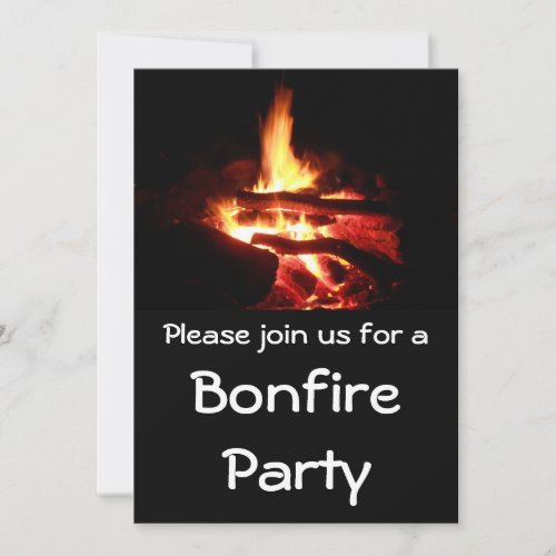 Bonfire Party Invitation