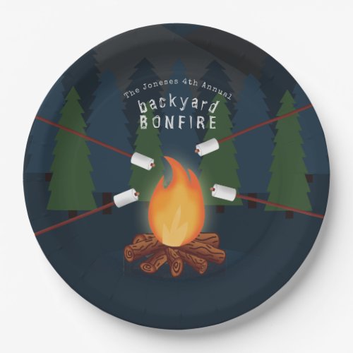 Bonfire Party Paper Plates