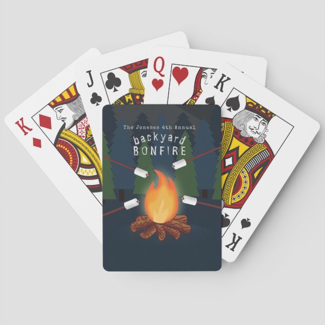 Bonfire Party Poker Cards (Back)