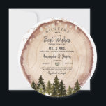 Bonfire Rustic Wood Couple Shower String Light Invitation<br><div class="desc">Bonfire Rustic Wood Couple Shower String Light Invitation</div>