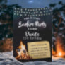 Bonfire & S'mores Camping Birthday Party Invitation