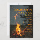 Bonfire Sparks Birthday Party Invitation (Front)