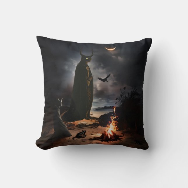 Bonfire Throw Pillow (Front)