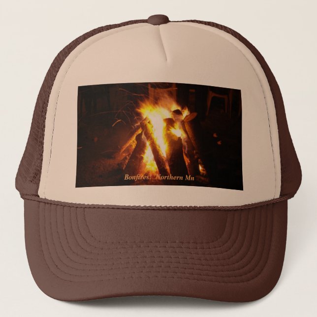 Bonfires!  Northern Mn Trucker Hat (Front)