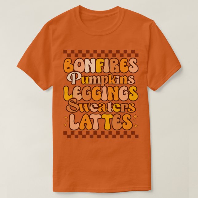 bonfires pumpkins leggings sweaters lattes (Design Front)